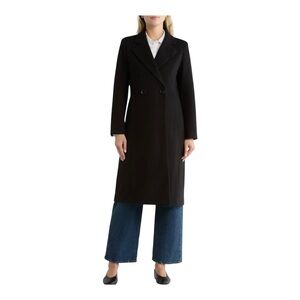 Sam Edelman Women’s XXL Black Double-Breasted Coat, Winter, Dressy, NWT